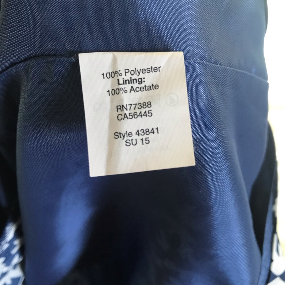 J. Crew Factory Cami Dress - Blue/White Pattern - Picture 5 of 6